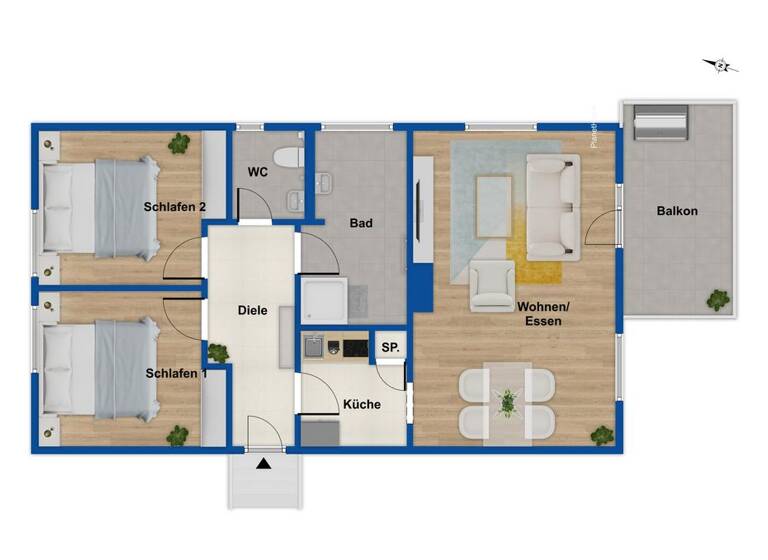 Studio zum Kauf 163.000 € 3 Zimmer 67,5 m² Göhren-Lebbin 17213