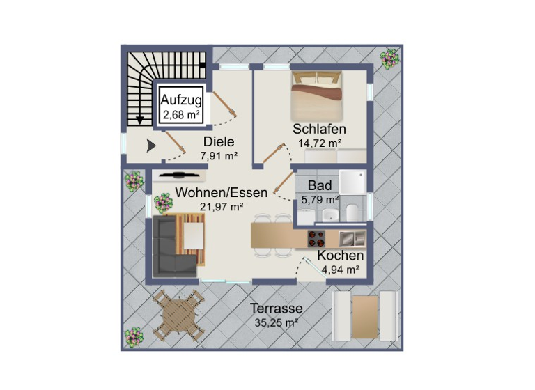 Wohnung zum Kauf - Erstbezug provisionsfrei 399.000 € 2 Zimmer 66,6 m² Rheidt Niederkassel 53859