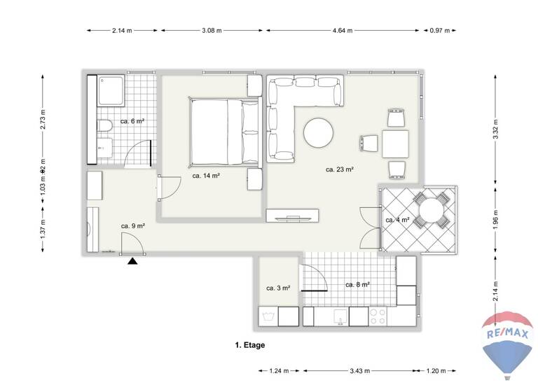 Wohnung 57 m² 195000 € zum Kauf Emmerich,Emmerich am Rhein(46446)