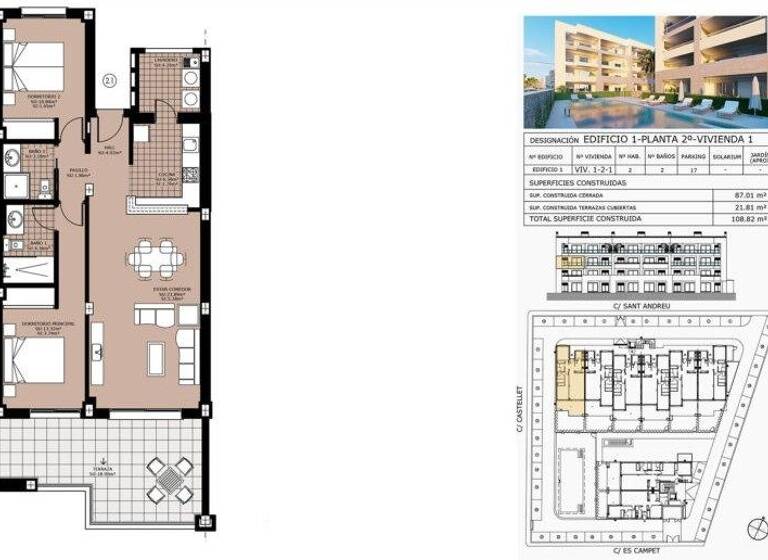 Wohnung zum Kauf - Erstbezug 430.000 € 3 Zimmer 87 m² 2. Geschoss Cala Ratjada 07590