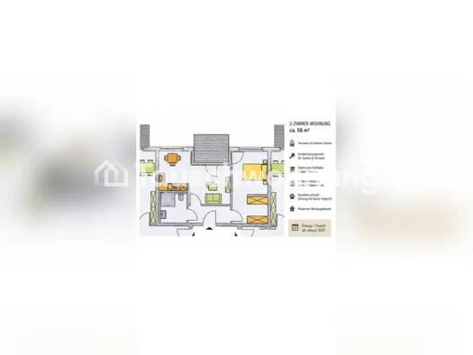 Wohnung zur Miete Tauschwohnung 864 € 2 Zimmer 56 m² Bornstedt Potsdam 14469