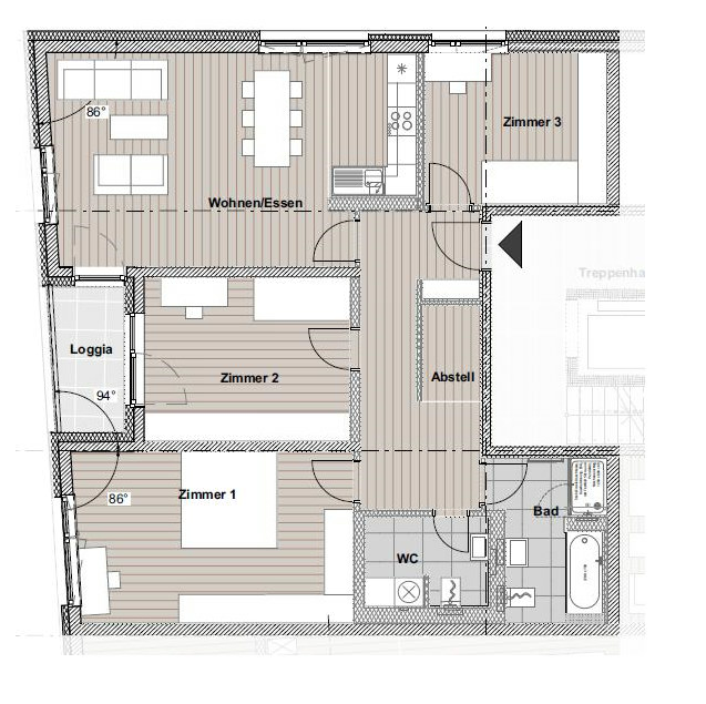 Wohnung zur Miete 1.276 € 4 Zimmer 110 m²<br/>Wohnfläche Friedrich-Engels-Straße 34c Johannesplatz Erfurt 99086