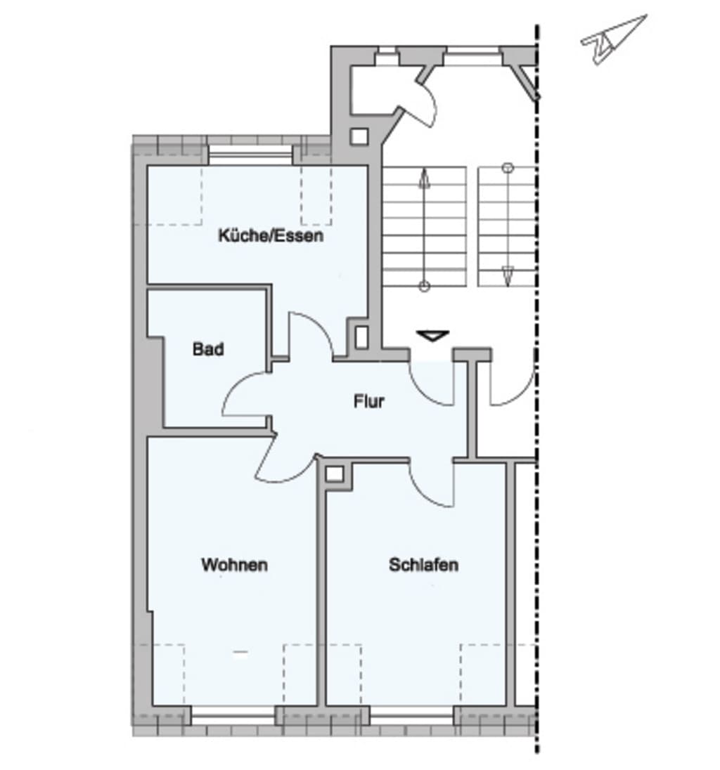 Wohnung zur Miete Wohnen auf Zeit 1.419 € 2 Zimmer 61 m²<br/>Wohnfläche 01.01.2025<br/>Verfügbarkeit Ihmelsstraße Volkmarsdorf Leipzig 04315