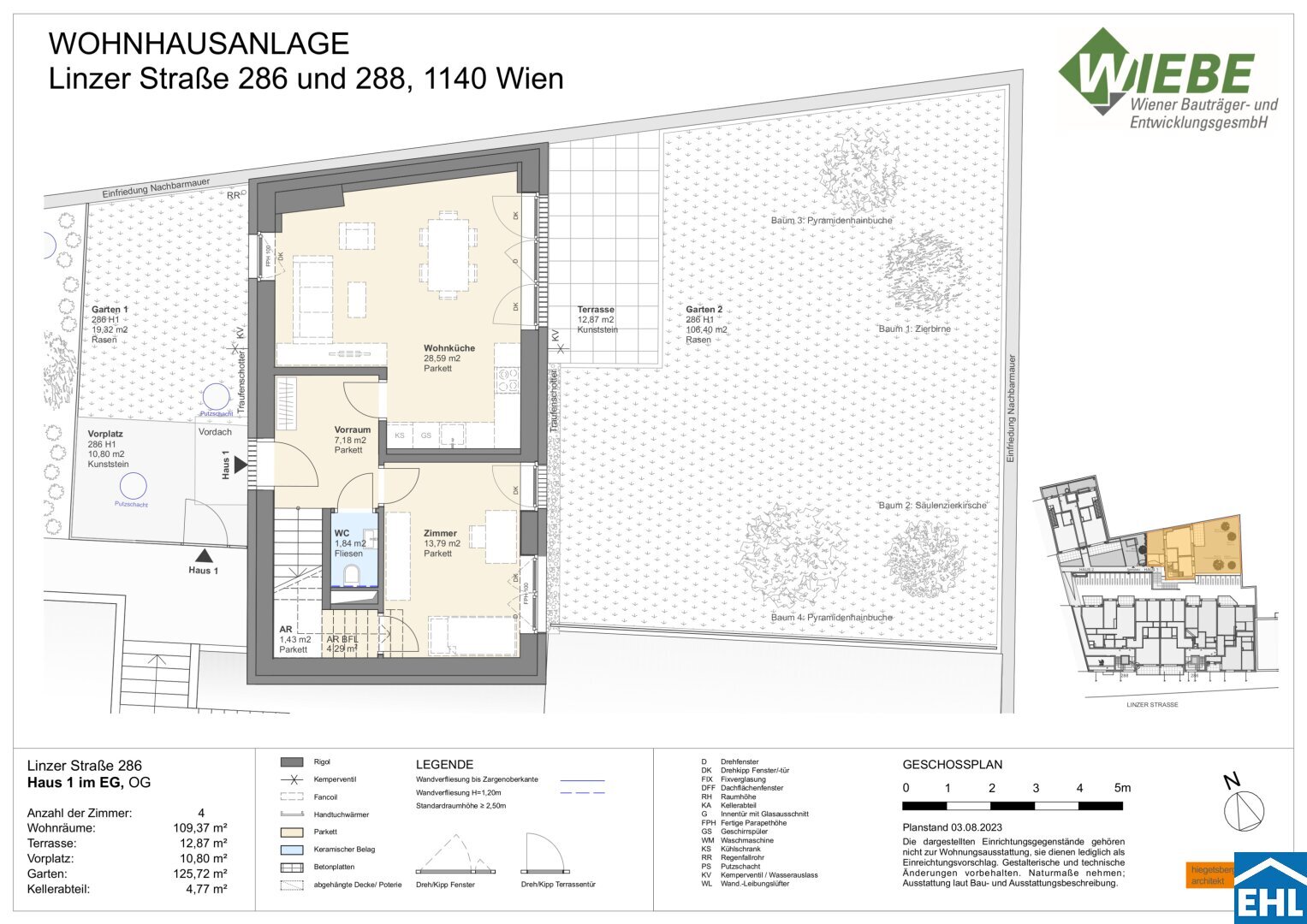 Einfamilienhaus zum Kauf 778.300 € 4 Zimmer 109,3 m²<br/>Wohnfläche Linzer Straße Wien 1140