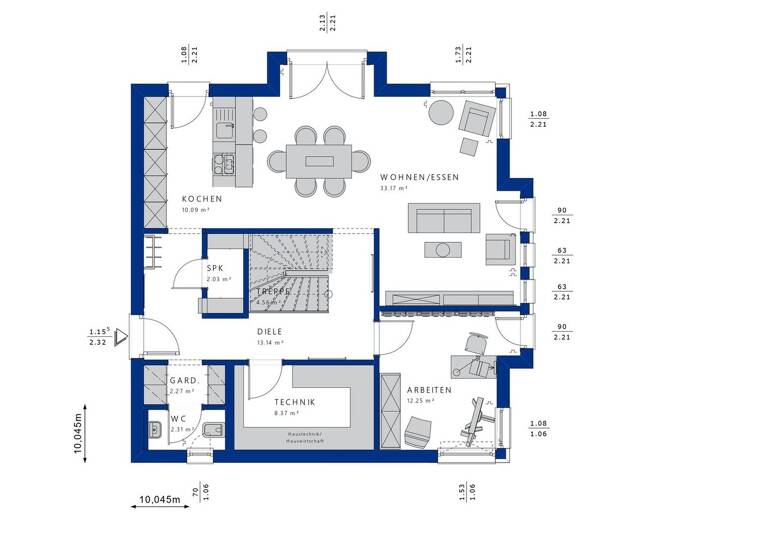 Einfamilienhaus zum Kauf 941.640 € 5 Zimmer 170 m²<br/>Wohnfläche 740 m²<br/>Grundstück Rahlstedt Hamburg 22145