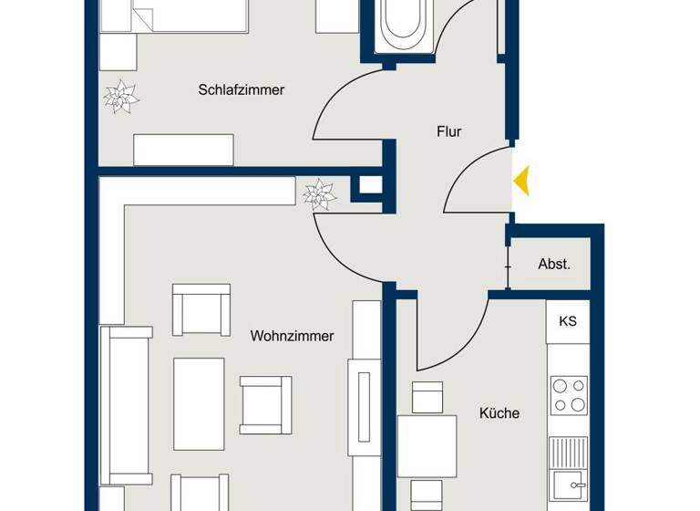 Wohnung zum Kauf 289.000 € 2 Zimmer 51 m²<br/>Wohnfläche Fürstenfeldbruck Fürstenfeldbruck 82256