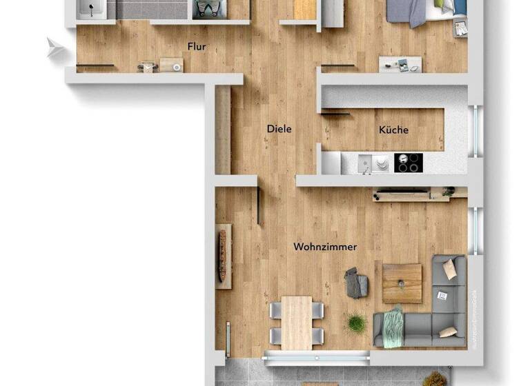 Wohnung zum Kauf 424.000 € 3 Zimmer 81,9 m² 2. Geschoss Ottobrunn 85521
