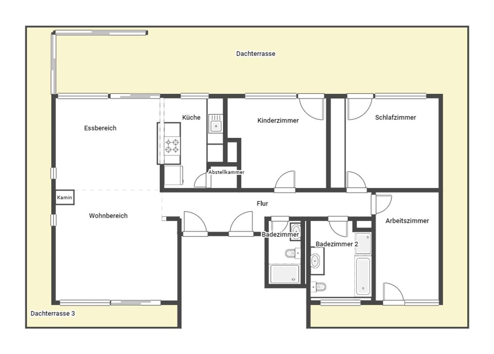 Penthouse zum Kauf 695.000 € 4 Zimmer 128,3 m²<br/>Wohnfläche 3.<br/>Geschoss Schönaich Schönaich 71101