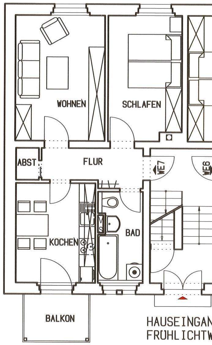 Wohnung zur Miete 275 € 2 Zimmer 52,6 m²<br/>Wohnfläche Frühlichtweg 3 Gablenz 244 Chemnitz 09126