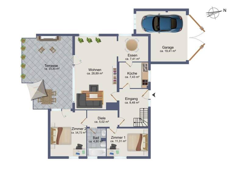Einfamilienhaus zum Kauf 599.000 € 5 Zimmer 158 m² 1.099 m² Grundstück Farmsen-Berne Hamburg / Sasel 22159