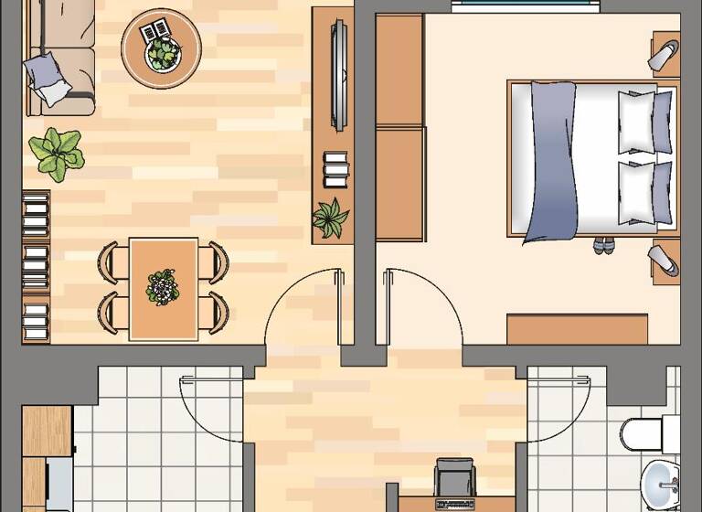Wohnung zur Miete 399 € 2 Zimmer 50 m²<br/>Wohnfläche 1.<br/>Geschoss ab sofort<br/>Verfügbarkeit Rauschenbuschstraße 2 Wickede Dortmund 44319