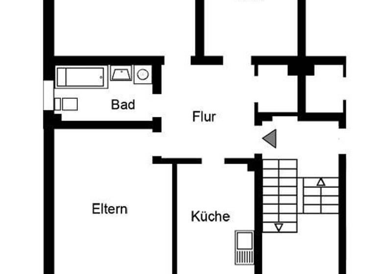 Wohnung zur Miete 749 € 3,5 Zimmer 74 m² 1. Geschoss Humboldtstraße 37a Moers-Mitte Moers 47441