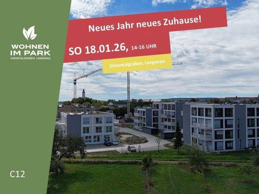 Wohnung zum Kauf - Neubau provisionsfrei 382.900 € 2 Zimmer 73,6 m² 2. Geschoss Am Simontalgraben 23 Langenau 89129