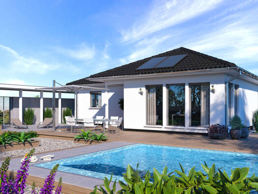 Bungalow zum Kauf 335.200 € 4 Zimmer 105,4 m² 573 m² Grundstück Wiedemar 04509