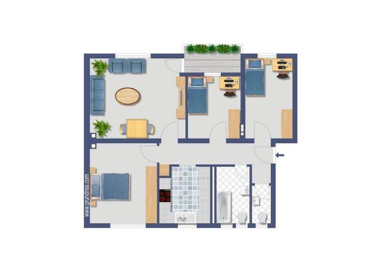 Wohnung zum Kauf provisionsfrei 279.000 € 4 Zimmer 81 m² 1. Geschoss Im Brücherfeld 12 Gremberghoven Köln 51149