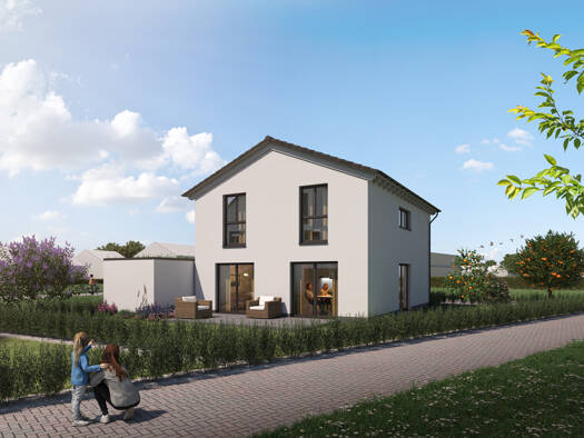 Einfamilienhaus zum Kauf - Erstbezug provisionsfrei 649.990 € 4,5 Zimmer 136 m² 316 m² Grundstück Wilhelm-Kreutz-Straße Heiligenstein Römerberg 67354