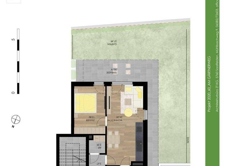 Wohnung zum Kauf - Erstbezug provisionsfrei 379.100 € 2 Zimmer 52,4 m² EG Gärtnerweg 6 Schörfling am Attersee 4861