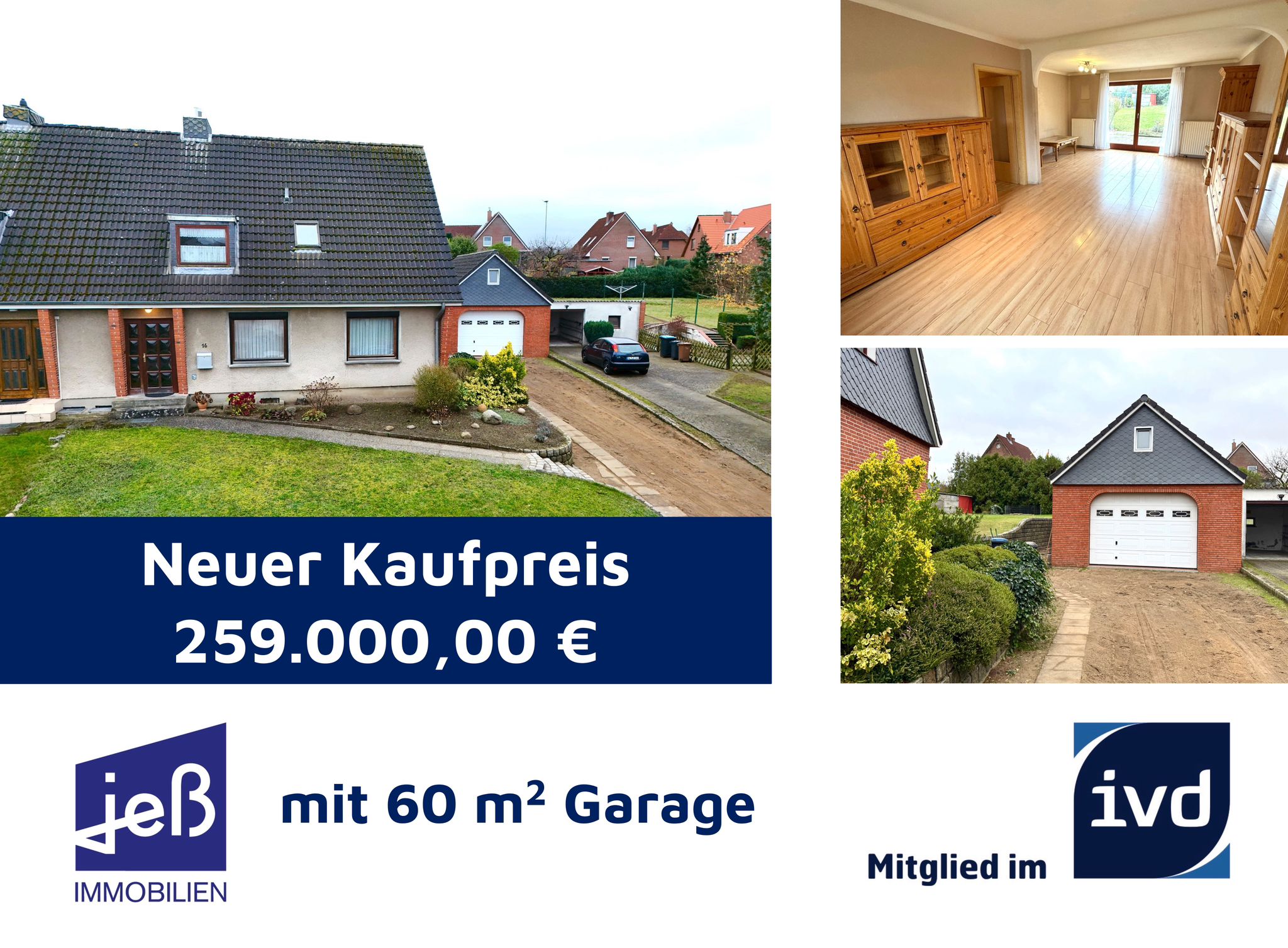 Doppelhaushälfte zum Kauf 259.000 € 5 Zimmer 126,4 m²<br/>Wohnfläche 989 m²<br/>Grundstück Karlshof / Israelsdorf / Gothmund Lübeck 23568