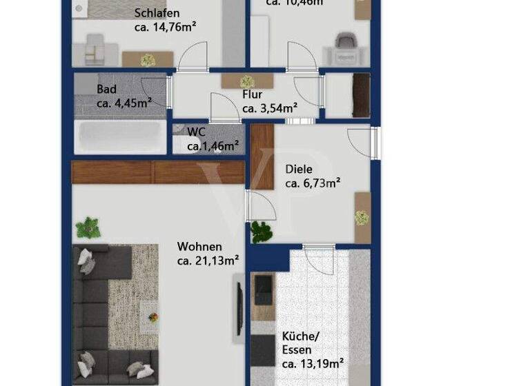 Wohnung zum Kauf 449.000 € 3 Zimmer 80 m² 5. Geschoss Ottobrunn 85521