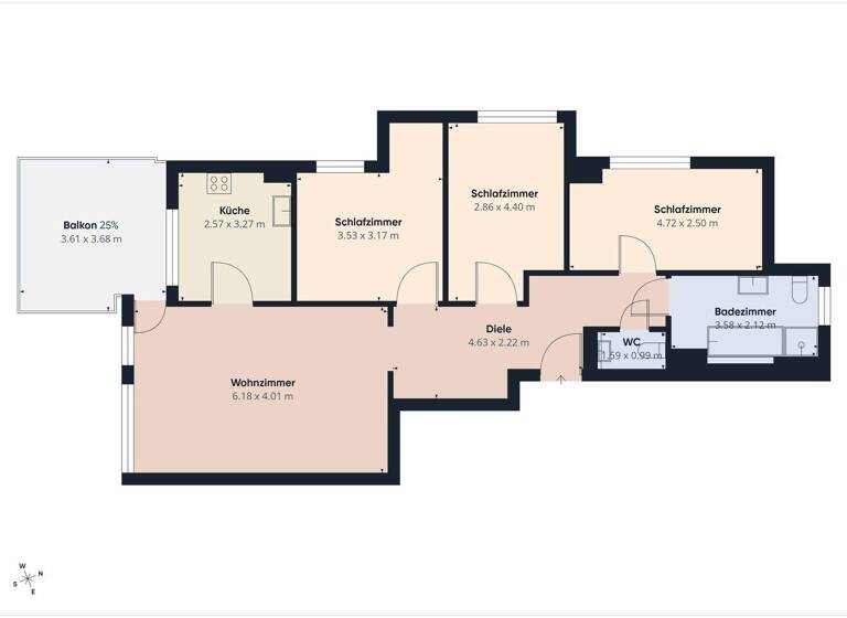 Wohnung zum Kauf 449.000 € 4 Zimmer 101 m² 1. Geschoss Plochingen 73207