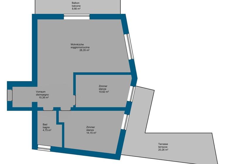 Wohnung zum Kauf - Erstbezug 375.000 € 3 Zimmer 105 m² frei ab sofort Salurn
