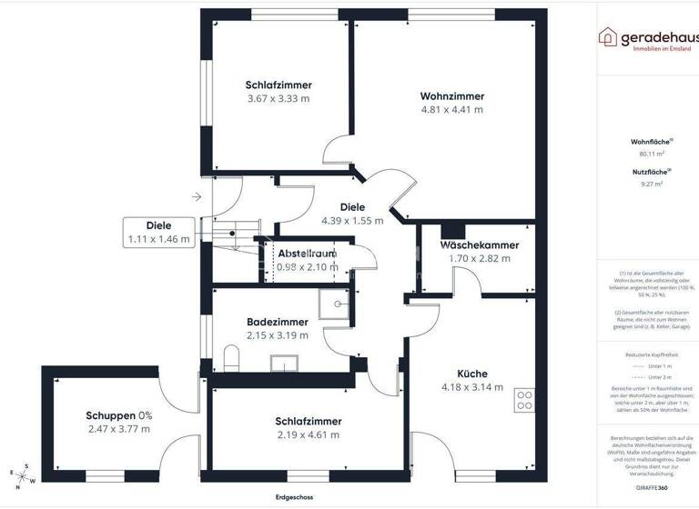 Mehrfamilienhaus zum Kauf 419.000 € 6 Zimmer 161 m² 255 m² Grundstück Altenlingen Lingen / Altenlingen 49808