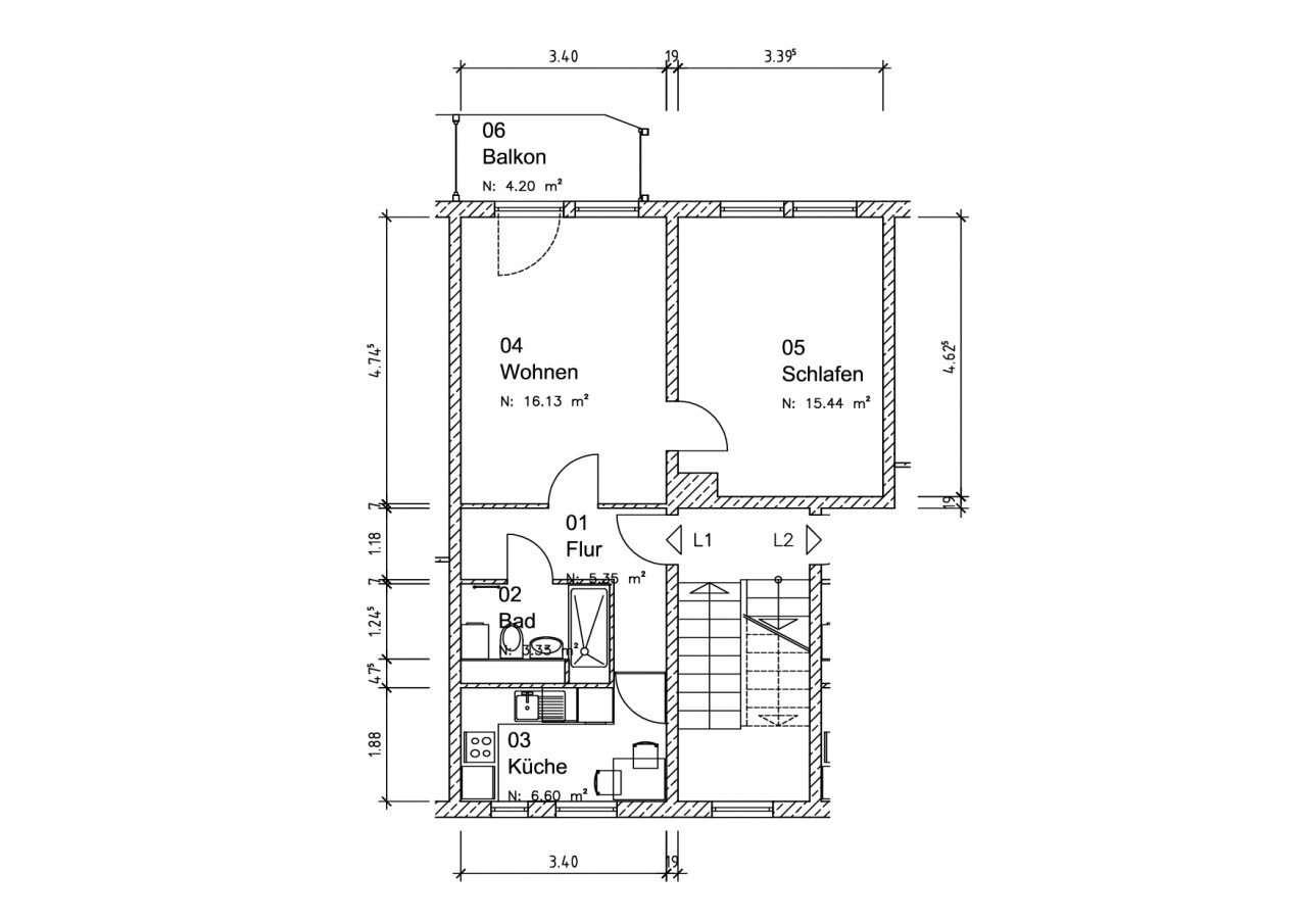 Wohnung zur Miete 302 € 2 Zimmer 50,4 m²<br/>Wohnfläche 1.<br/>Geschoss 01.12.2024<br/>Verfügbarkeit Fröbelstraße 90 Spielhagensiedlung Magdeburg 39110