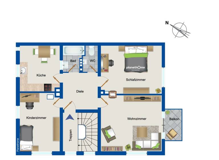 Wohnung zum Kauf 300.000 € 3 Zimmer 75,7 m²<br/>Wohnfläche 1.<br/>Geschoss Steinplatte Nürnberg 90491