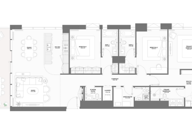 Wohnung zum Kauf 1.119.168 € 5 Zimmer 195,4 m² Dubai