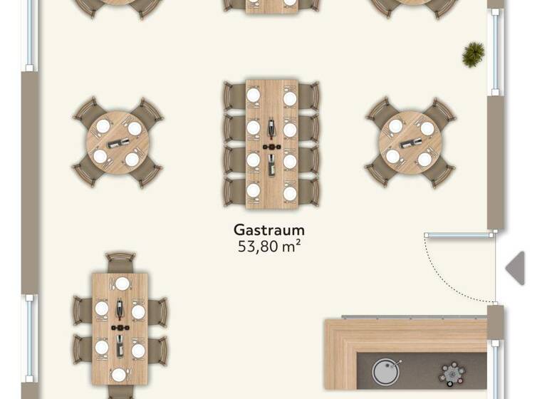 Restaurant zur Miete 500 € 54 m² Gastrofläche Neuburg 86633