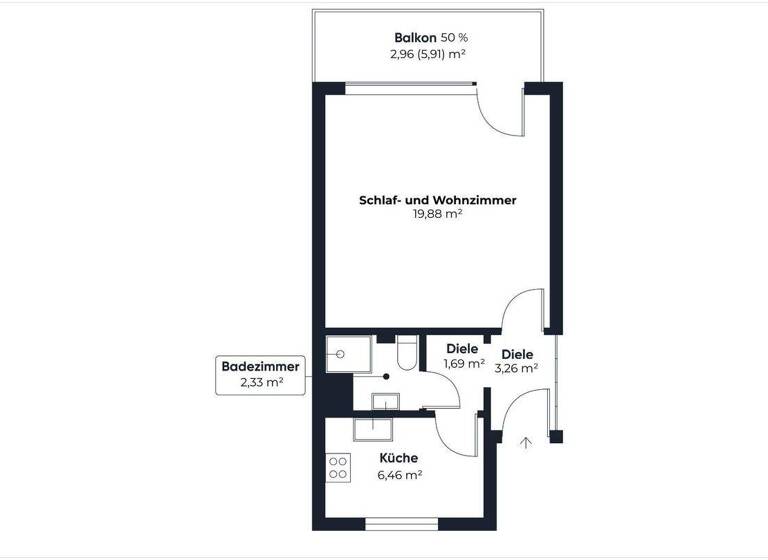 Studio zum Kauf 109.000 € 1 Zimmer 36,6 m² 3. Geschoss Ledeburg Hannover 30419
