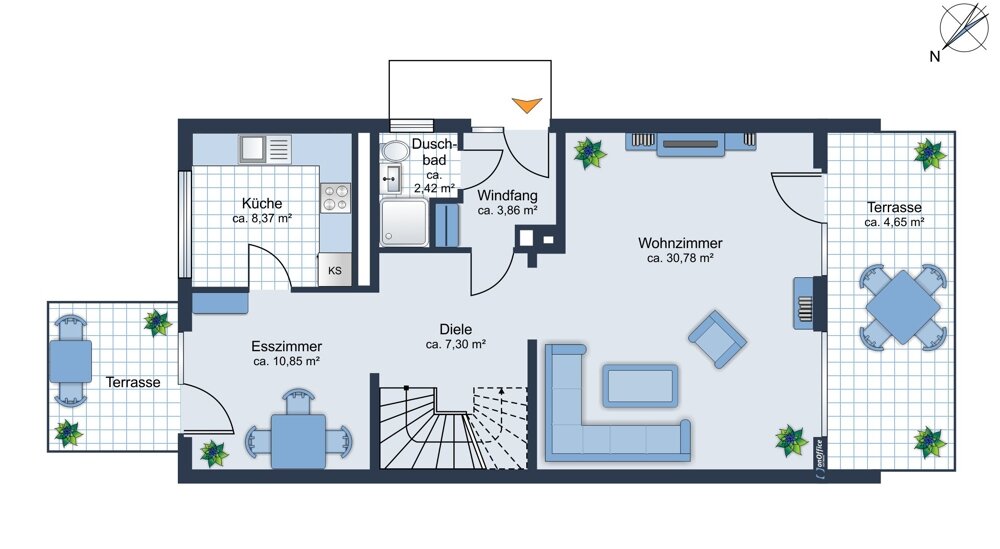 Doppelhaushälfte zum Kauf 713.000 € 7 Zimmer 170,9 m²<br/>Wohnfläche 369 m²<br/>Grundstück Vaterstetten Vaterstetten 85591