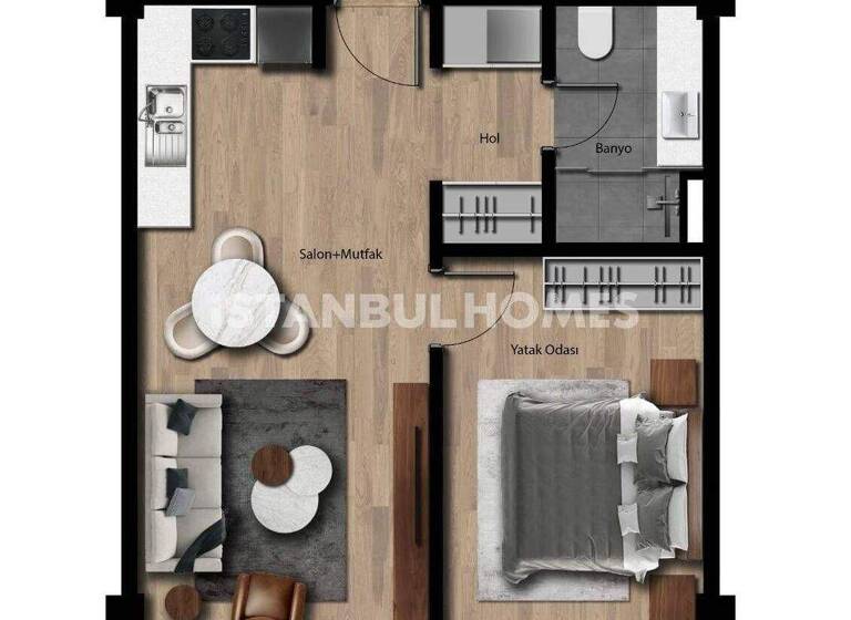 Studio zum Kauf 296.000 € 3 Zimmer 99 m² EG Istanbul 34303