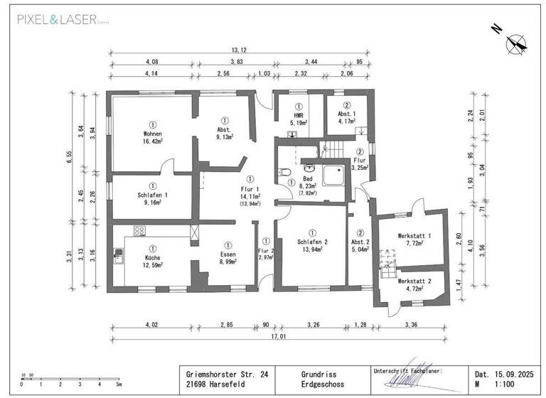 Einfamilienhaus zum Kauf 229.000 € 8 Zimmer 172 m² 400 m² Grundstück Griemshorster Straße 24 Harsefeld 21698
