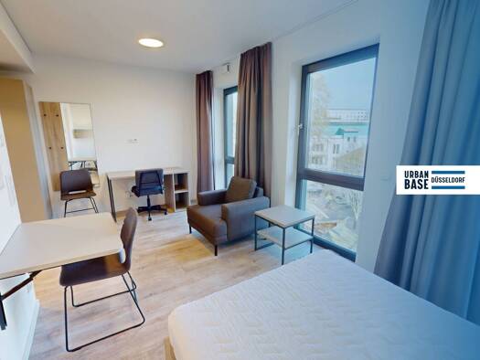 Wohnung zur Miete auf Zeit 672 € 1 Zimmer 19,7 m² frei ab sofort Himmelgeister Straße Bilk Düsseldorf 40225