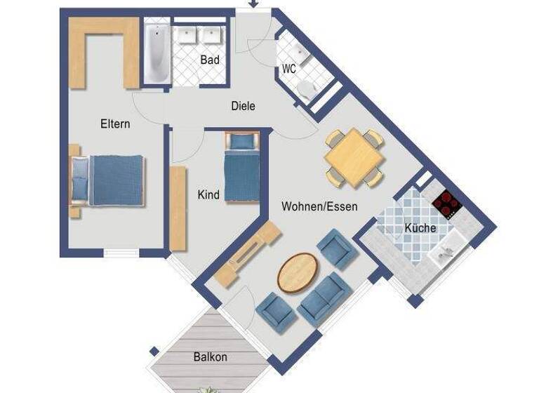 Wohnung zum Kauf provisionsfrei 247.000 € 3 Zimmer 66,9 m² EG Schießrainweg 12 Weil der Stadt 71263