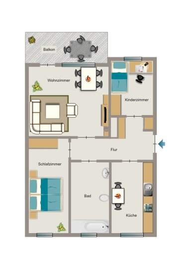 Wohnung zur Miete 462 € 3,5 Zimmer 65 m²<br/>Wohnfläche 1.<br/>Geschoss 01.04.2025<br/>Verfügbarkeit Potsdamer Straße 1 Oberaden Bergkamen 59192