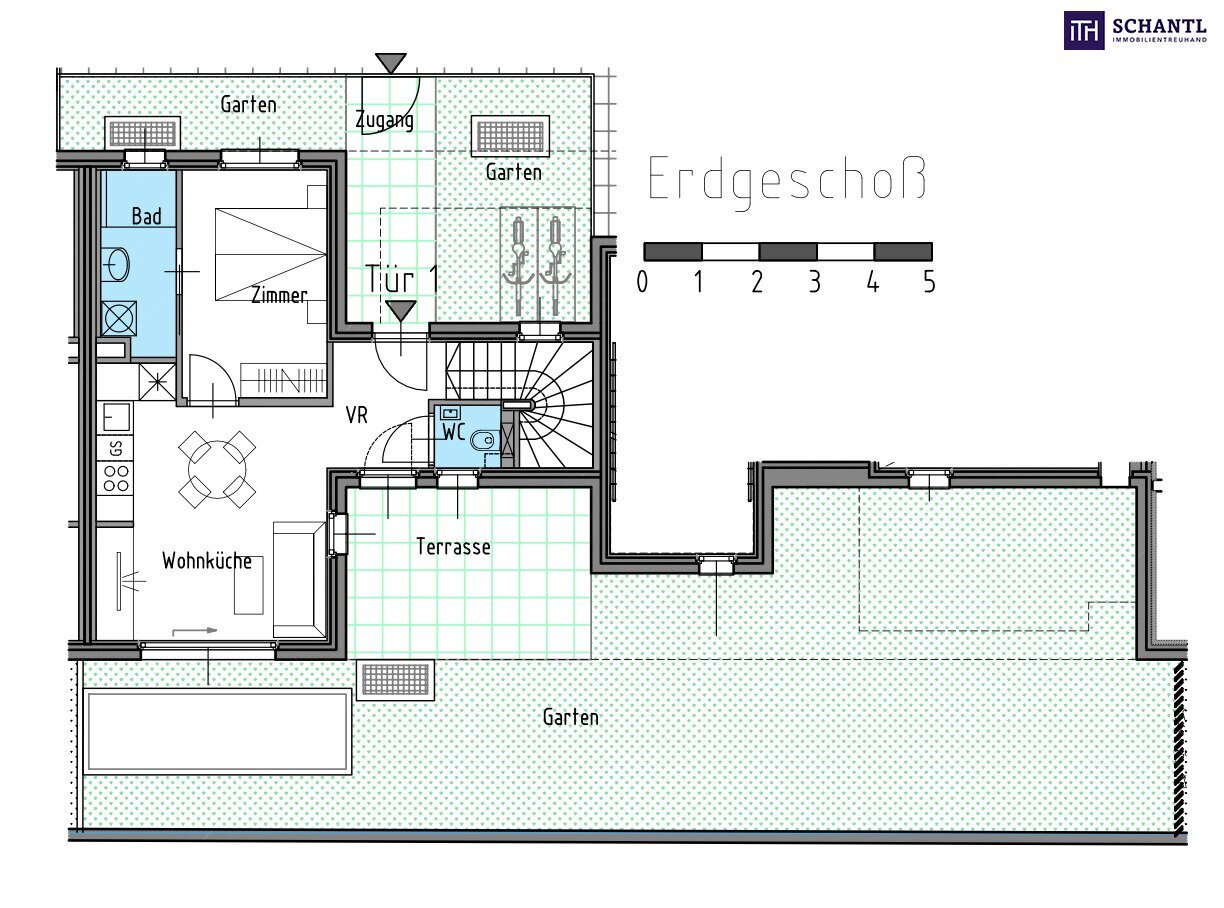 Wohnung zum Kauf 406.480 € 3 Zimmer 60,1 m²<br/>Wohnfläche EG<br/>Geschoss Ginsterweg Wien 1220