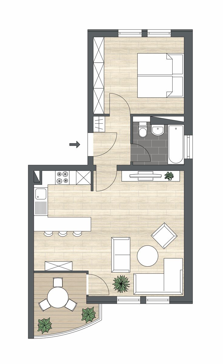 Wohnung zum Kauf 229.000 € 2,5 Zimmer 53 m²<br/>Wohnfläche Endersbach Weinstadt / Endersbach 71384