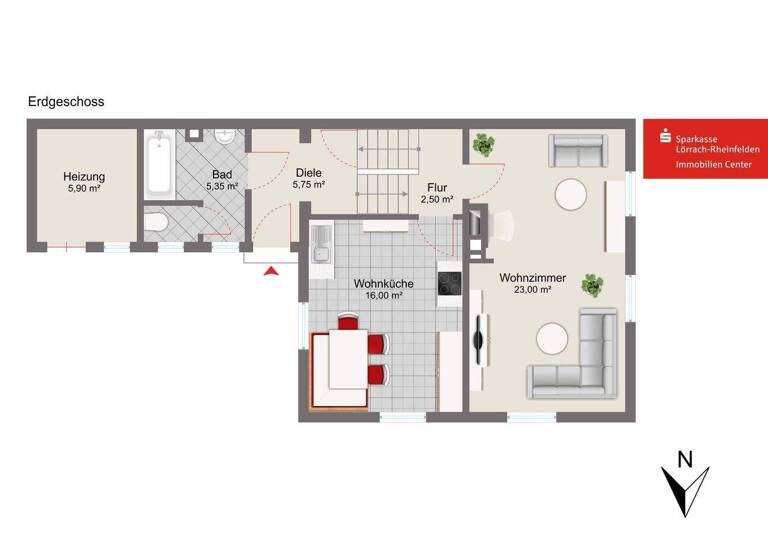 Doppelhaushälfte zum Kauf 489.000 € 4 Zimmer 101 m² 738 m² Grundstück frei ab sofort Rheinfelden 79618