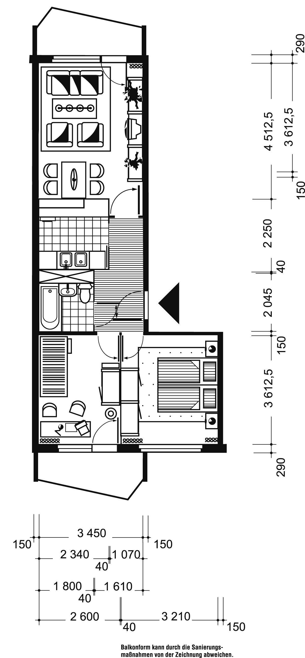 Wohnung zur Miete 373 € 3 Zimmer 54,7 m²<br/>Wohnfläche 4.<br/>Geschoss Juri-Gagarin-Ring 133 Altstadt Erfurt 99084