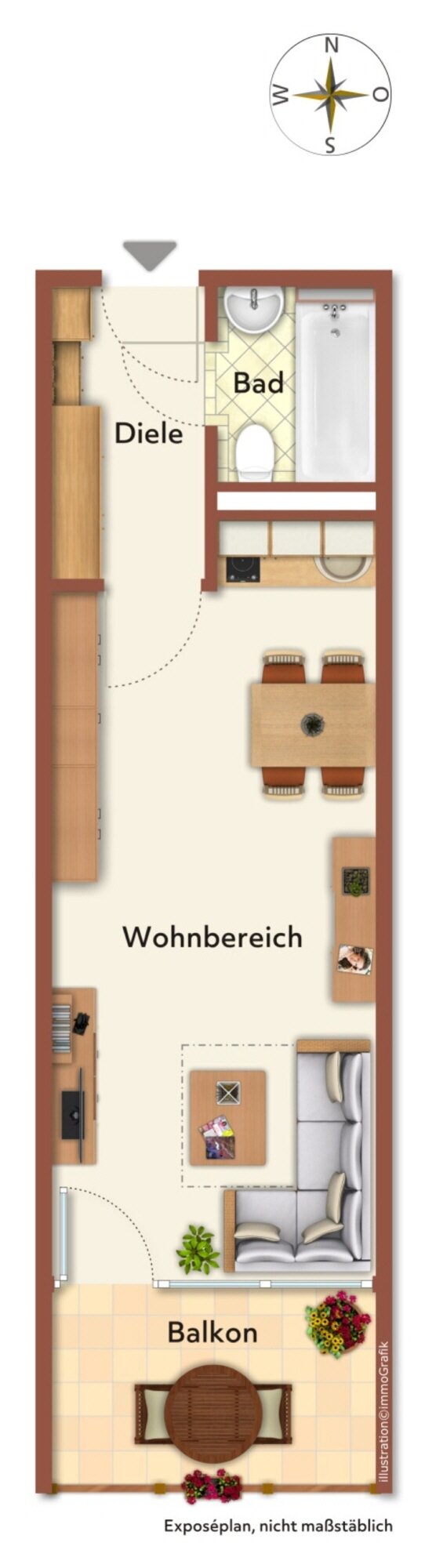 Wohnung zum Kauf provisionsfrei 198.000 € 1 Zimmer 32 m²<br/>Wohnfläche 5.<br/>Geschoss Landsberger Str. 291 St. Ulrich München 80687