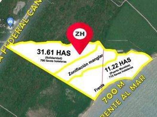 Grundstück zum Kauf 99.171.034 € 428.500 m² Grundstück Unnamed Road Puerto Morelos