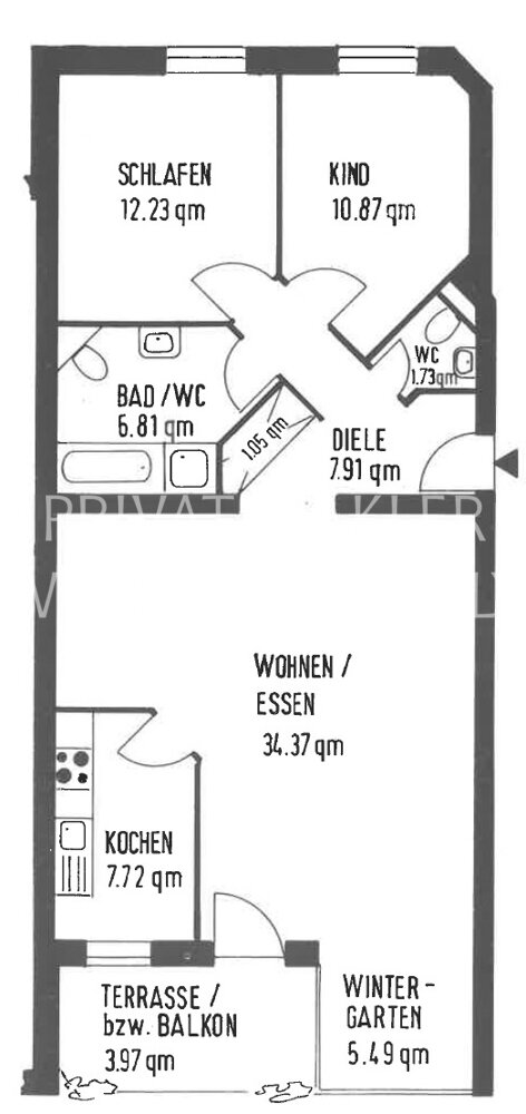 Wohnung zum Kauf 208.000 € 3 Zimmer 92 m²<br/>Wohnfläche 1.<br/>Geschoss Odenkirchen - Mitte Mönchengladbach / Güdderath 41199