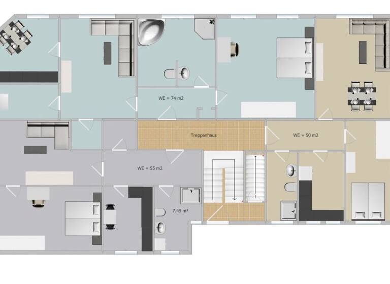 Mehrfamilienhaus zum Kauf 850.000 € 24 Zimmer 716 m² 560 m² Grundstück Gotha 99867