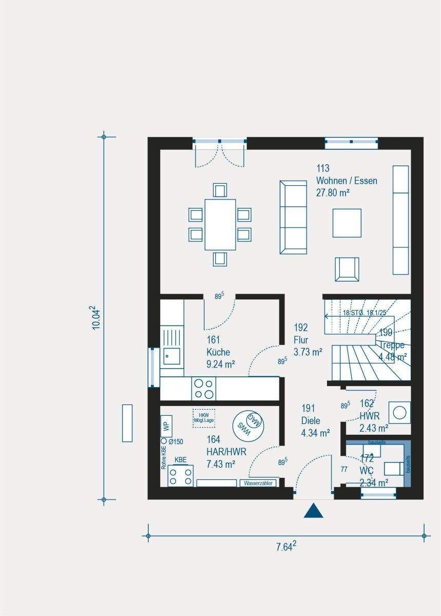 Immobilie in Bischweier - Double 10 inkl. Grundstück - Modernes Doppelhaus mit großzügigem Raumkonzept und flexibler Nutzung - Bild 2