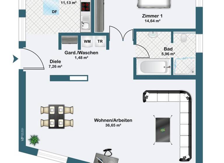 Loft zur Miete 1.600 € 2 Zimmer 80 m² EG frei ab sofort Werder (Havel) 14542