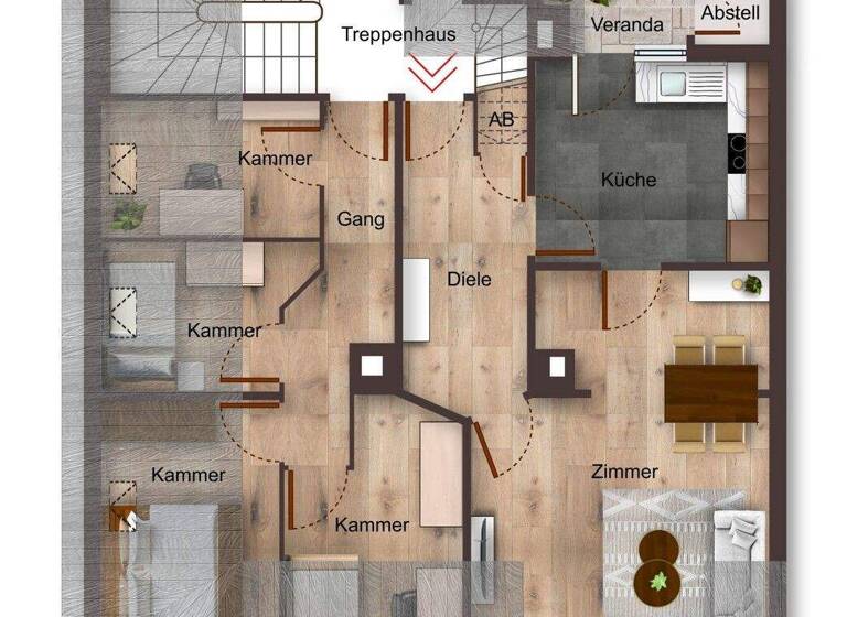 Wohnung zum Kauf 299.000 € 4 Zimmer 83,7 m² Mitte Stuttgart 70376