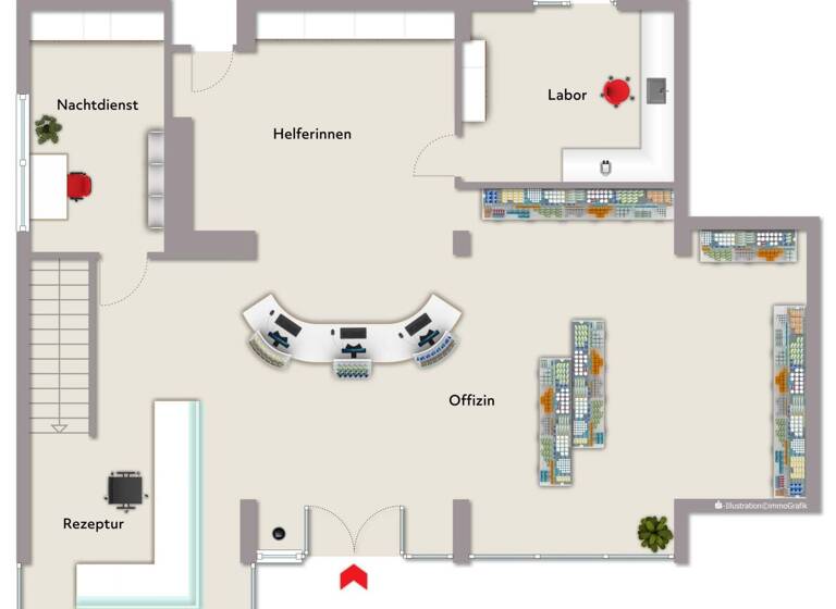 Laden zur Miete provisionsfrei 1.250 € 5 Zimmer 128 m² Verkaufsfläche Niederwerrn 97464