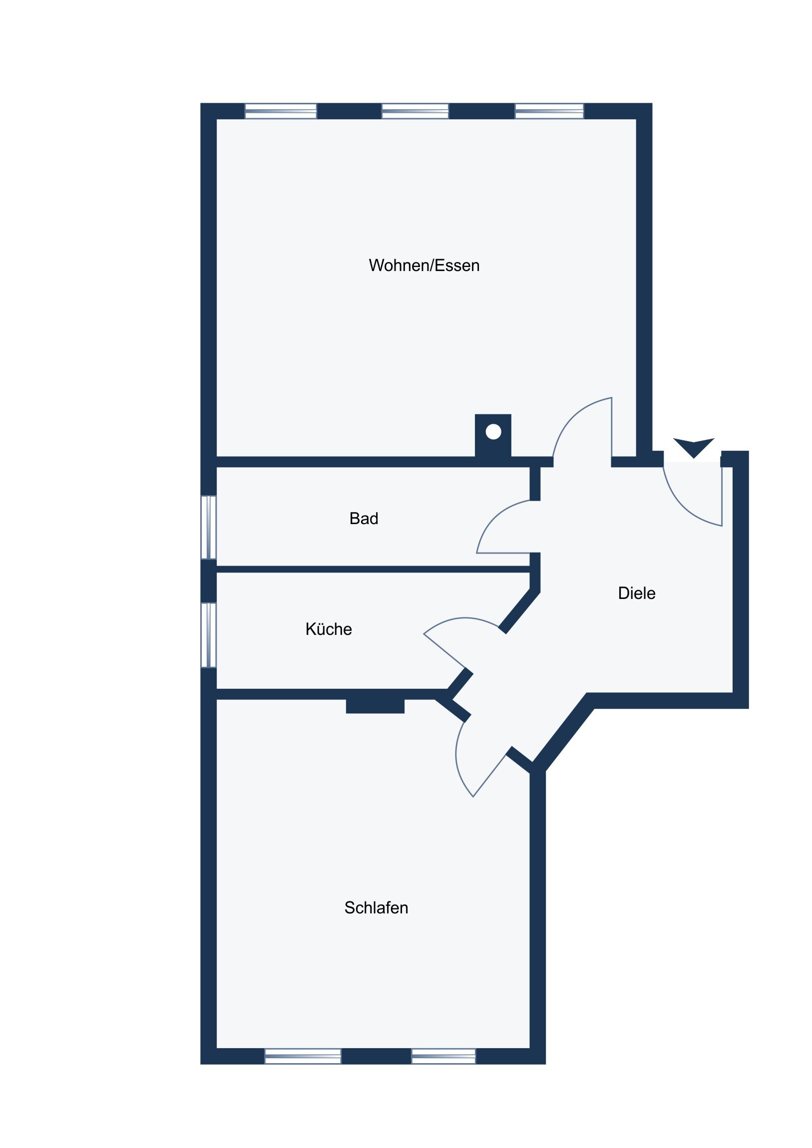 Wohnung zum Kauf 179.000 € 2 Zimmer 64 m²<br/>Wohnfläche 1.<br/>Geschoss ab sofort<br/>Verfügbarkeit Neugruna (Polenzstr.) Dresden 01277